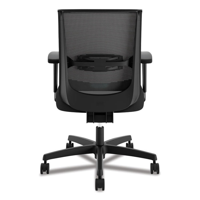 Convergence Mid-Back Task Chair, Synchro-Tilt and Seat Glide, Supports Up to 275 lb., Black