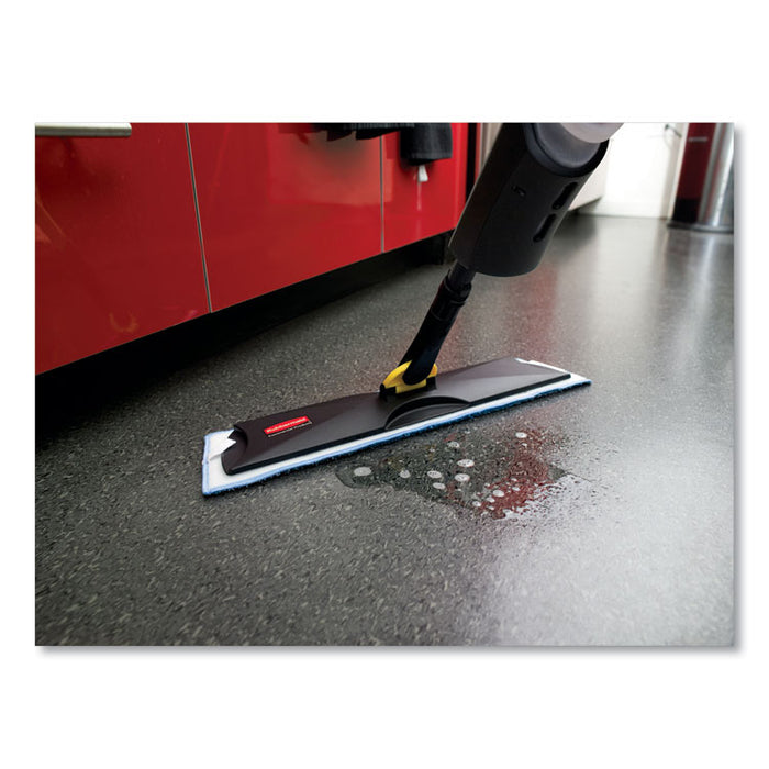 Light Commercial Spray Mop, 18" Blue Head, 52" Steel Handle