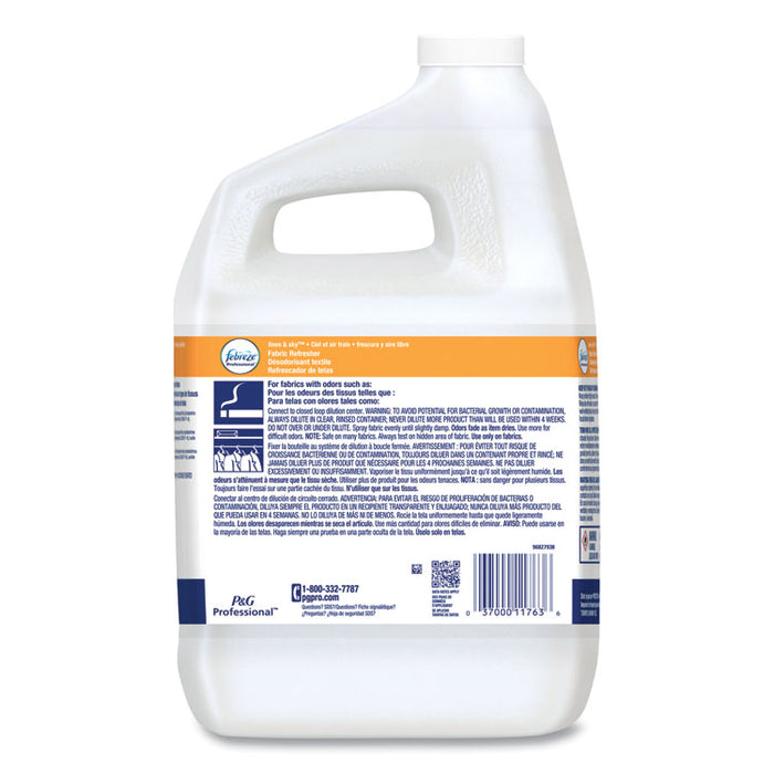 Professional Deep Penetrating Fabric Refresher, Linen and Sky, 1 gal Closed-Loop Plastic Jug, 2/Carton
