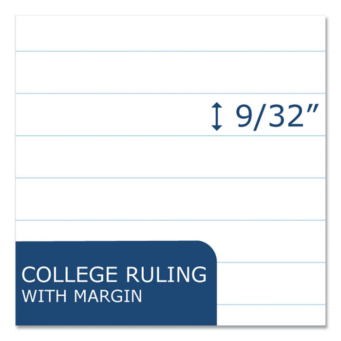 Notebook Filler Paper, 3-Hole, 8.5 x 11, College Rule, 100/Pack