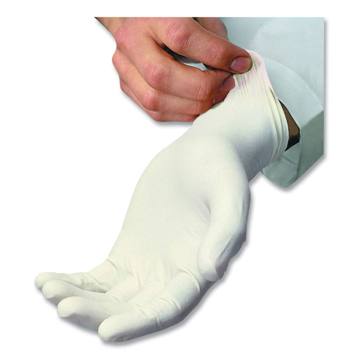 L5201 Series Powder-Free Latex Gloves, Small, 4 mil Thick, 9" Long, Cream, 100/Box