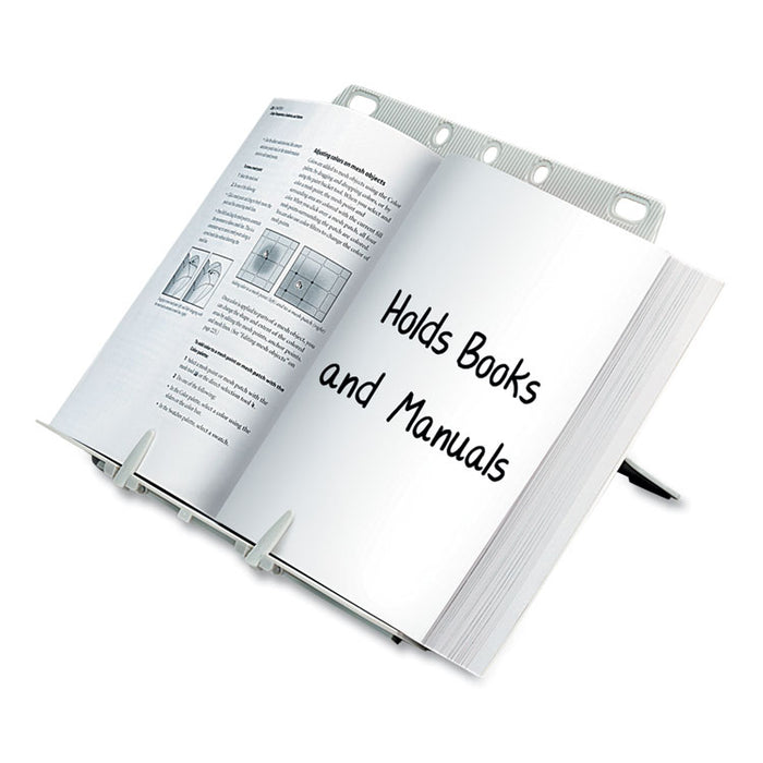 BookLift Copyholder, Holds Up to 350 Legal Size Sheets, Plastic, Platinum