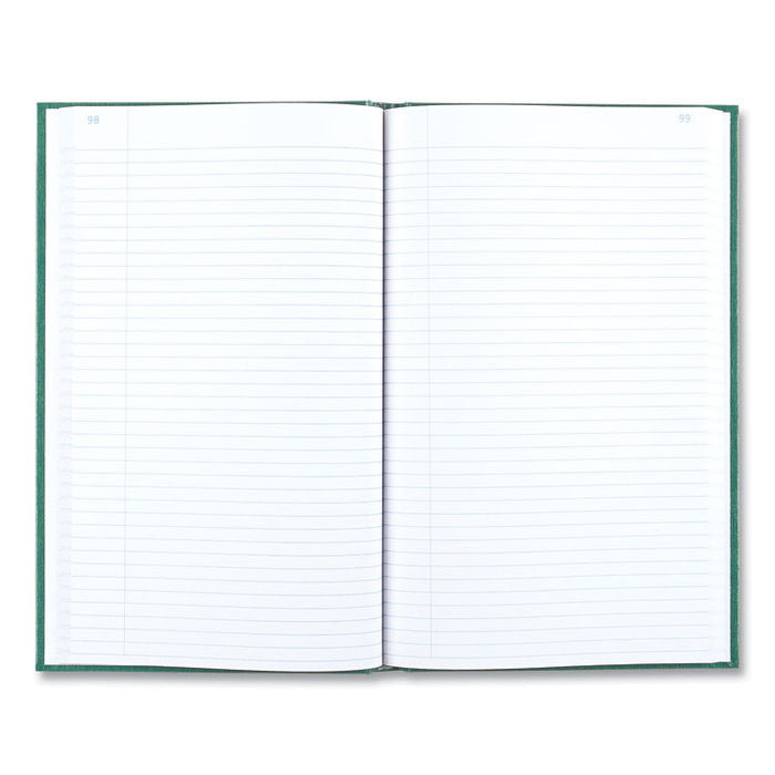 Emerald Series Account Book, Green Cover, 12.25 x 7.25 Sheets, 300 Sheets/Book