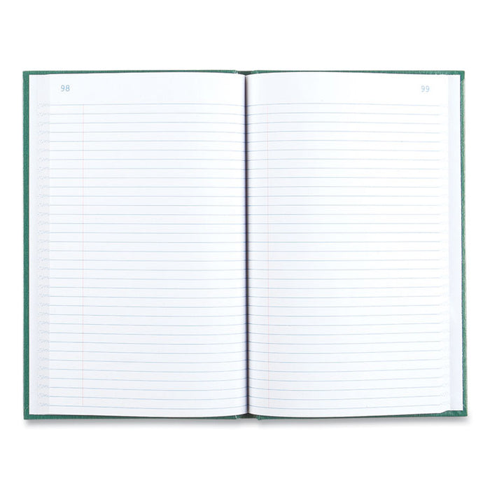 Emerald Series Account Book, Green Cover, 9.63 x 6.25 Sheets, 200 Sheets/Book