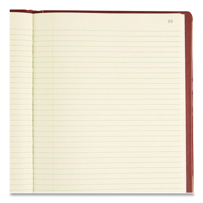 National Brand Red Vinyl Series Journal, 1-Subject, Medium/College Rule, Red Cover, (300) 10 x 7.75 Sheets