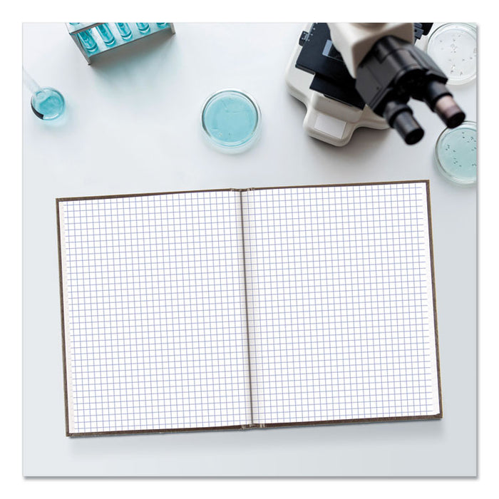 Professional Quad Notebook, Quadrille Rule (4 sq/in), Black Cover, (96) 9.25 x 7.25 Sheets