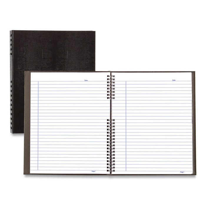 NotePro Notebook, 1-Subject, Medium/College Rule, Black Cover, (75) 11 x 8.5 Sheets