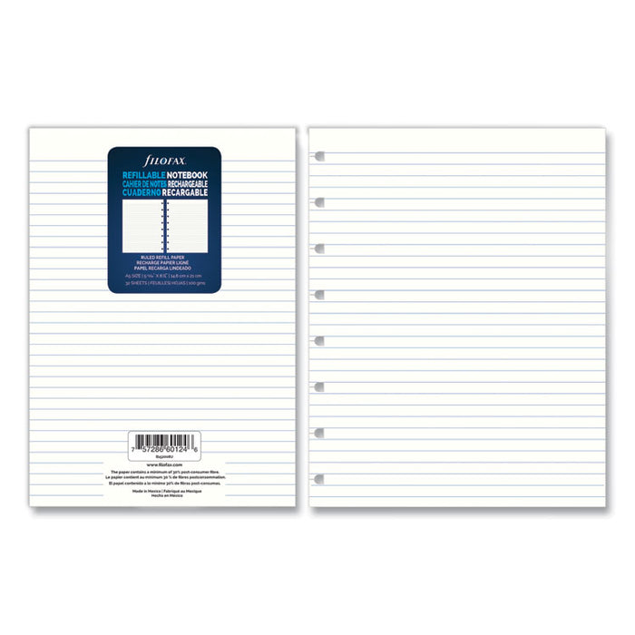 Notebook Refills, 8-Hole, 8.25 x 5.81, Narrow Rule, 32/Pack