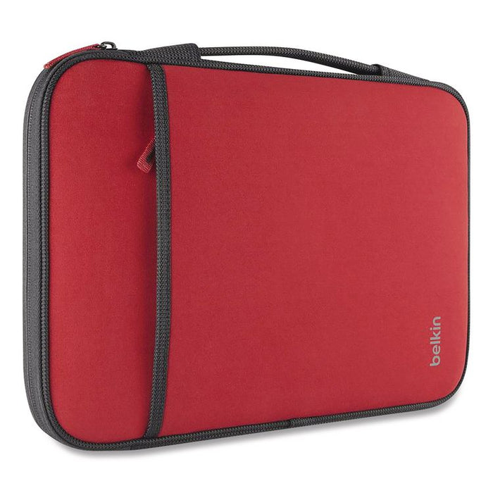 Laptop Sleeve, Fits Devices Up to 11", Neoprene, 12 x 8, Red