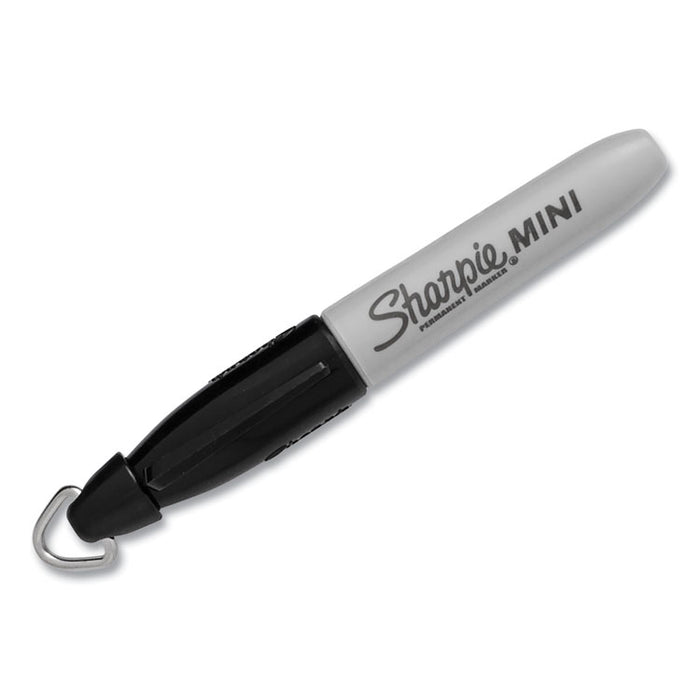 Mini Permanent Marker, Fine Bullet Tip, Black, 72/Pack