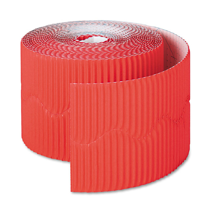 Bordette Decorative Border, 2.25" x 50 ft, Flame Red
