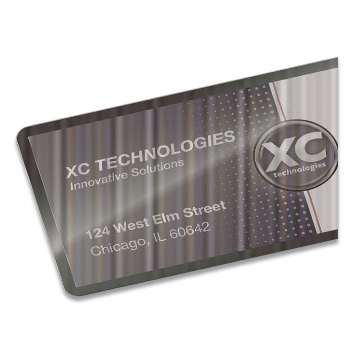 Self-Adhesive Laminating Pouches, 5 mil, 3.88" x 2.38", Gloss Clear, 5/Pack