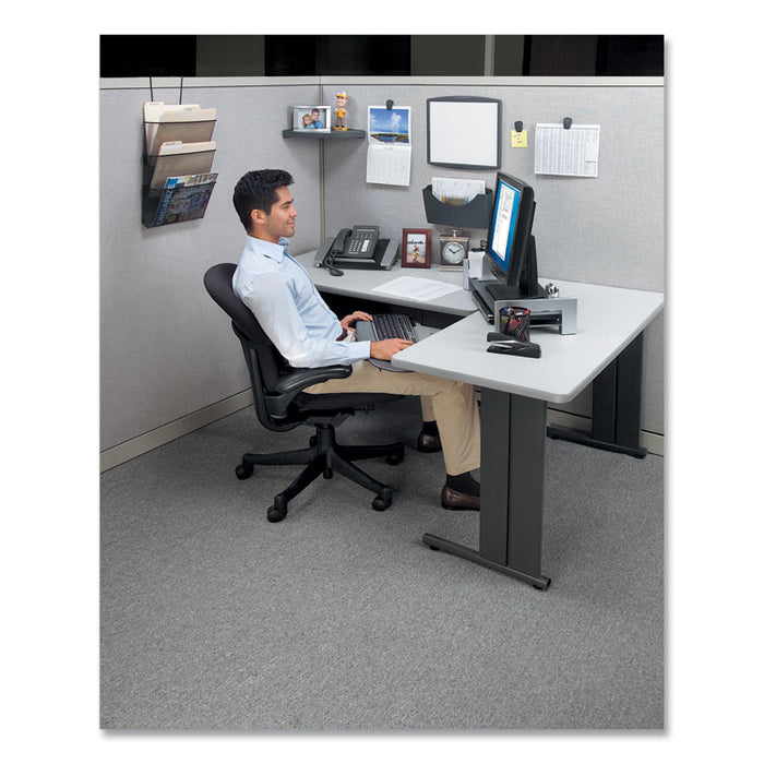 Partition Additions Clips, 40 Sheet Capacity, Dark Graphite, 4/Pack