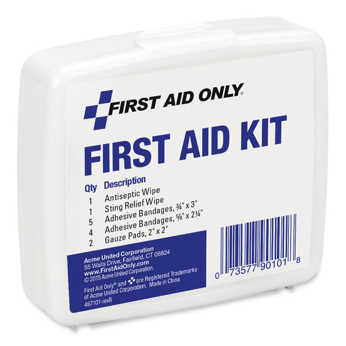 First Aid On the Go Kit, Mini, 13 Pieces, Plastic Case