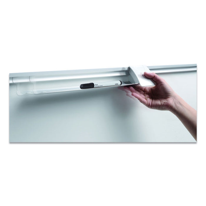 Magnetic Dry Erase Calendar Board, Monthly Planning/Scheduling, 48" x 36", White Surface, Satin Aluminum Frame