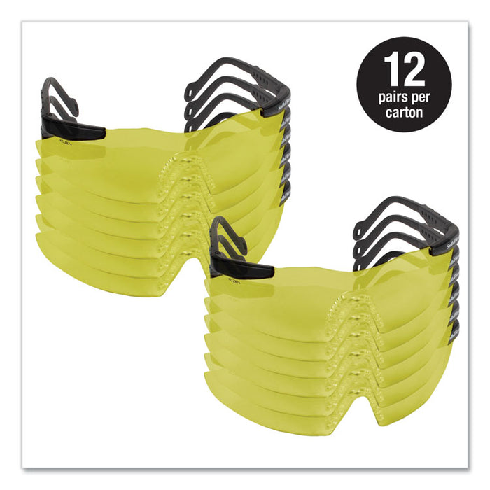 Magnum 3G Safety Eyewear, Frameless, Yellow/Amber Single Lens, 12/Box