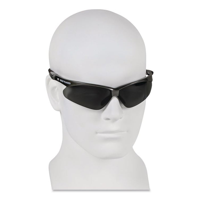 Nemesis Safety Glasses, Gunmetal Half Frame, Smoke Dual Lens, 12/Box