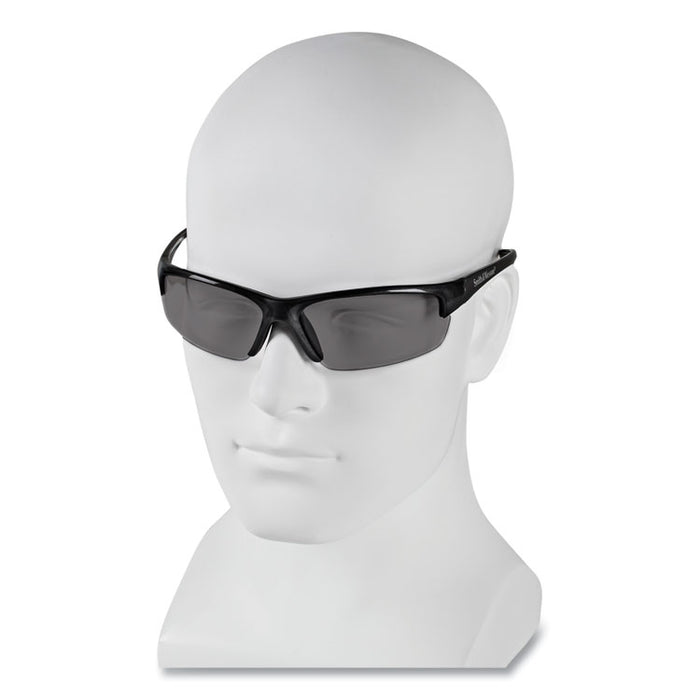 Equalizer Safety Glasses, Gunmetal Half Frame, Smoke Dual Lens, 12/Box