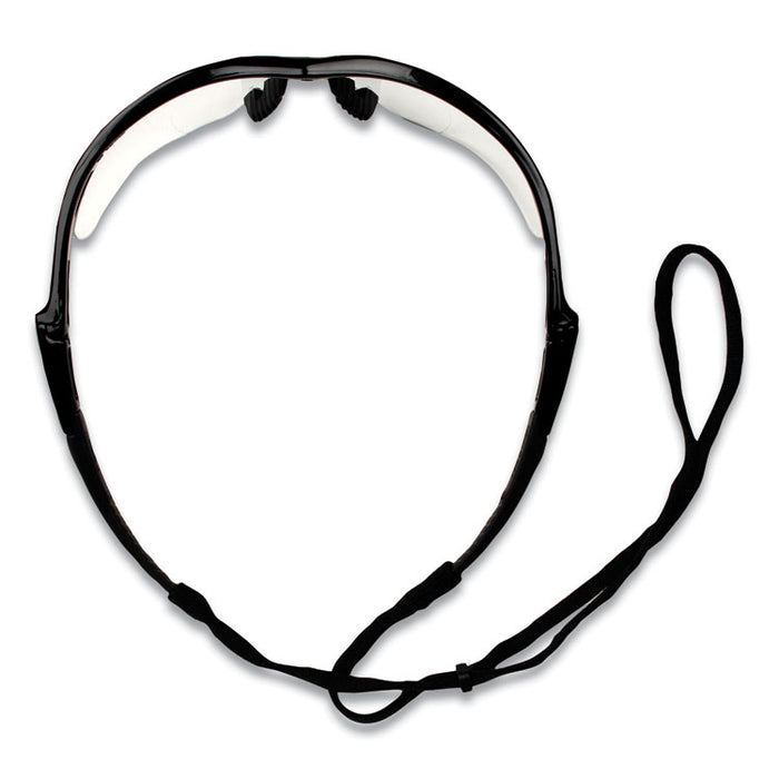 Nemesis Readers Safety Glasses, 3.0+ Diopter, Black Half Frame, Clear Dual Lens, 6/Box