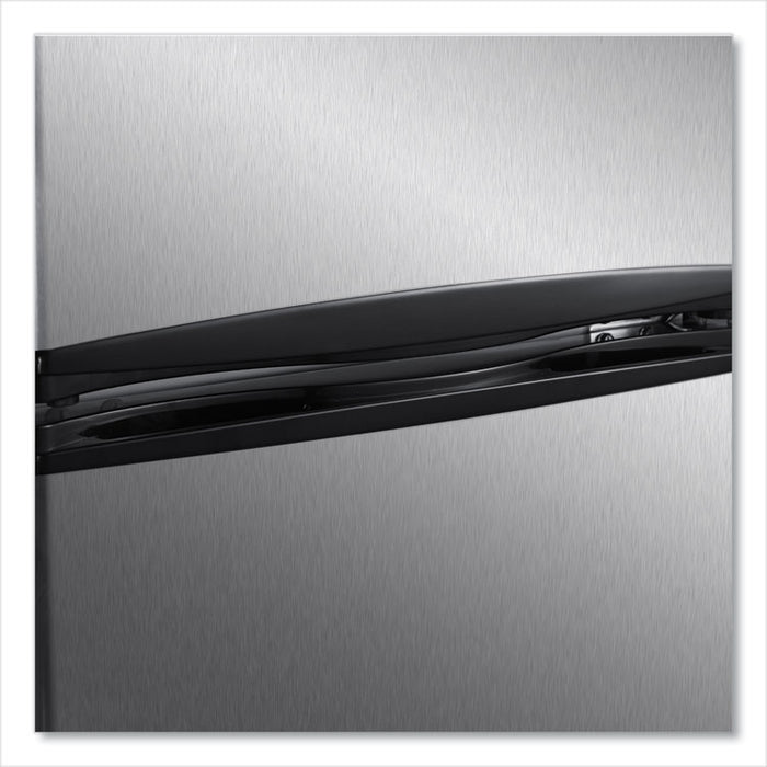 Counter-Height  3.1 Cu. Ft. Two-Door Refrigerator/Freezer, Black/Stainless Steel