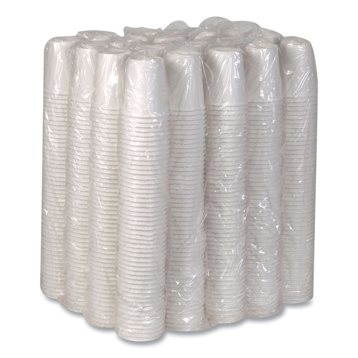 Paper Hot Cups, 10 oz, White, 50/Sleeve, 20 Sleeves/Carton