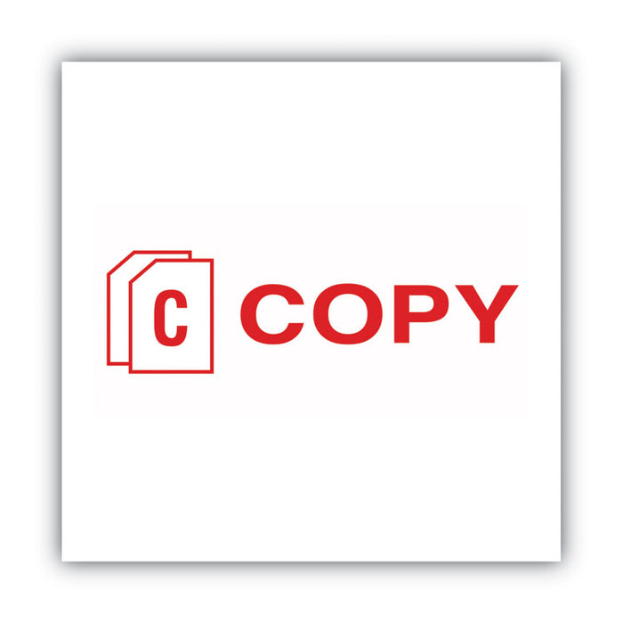 Pre-Inked Shutter Stamp, Red, COPY, 1.63 x 0.5