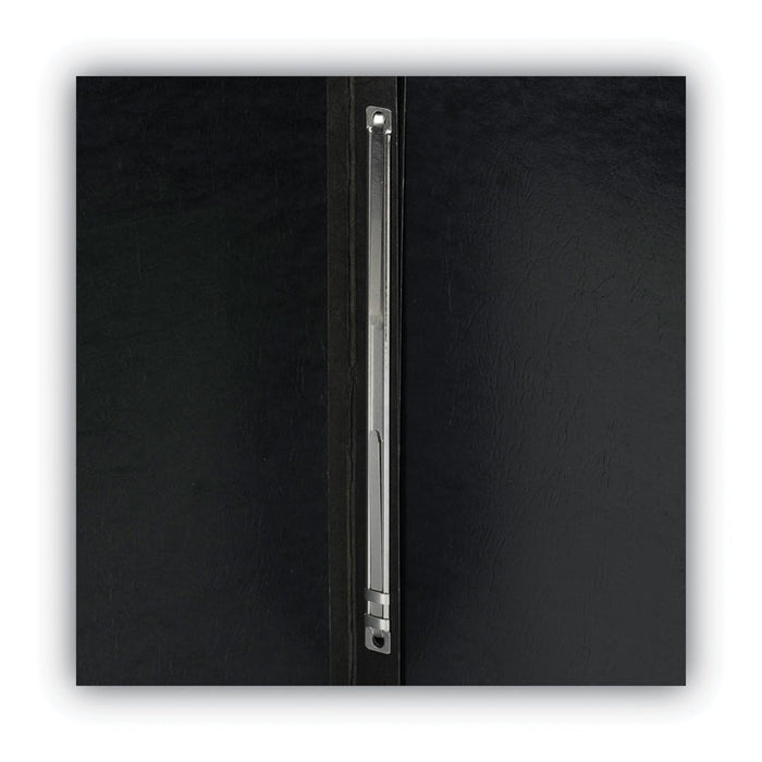 Prong Fastener Premium Pressboard Report Cover, Two-Piece Prong Fastener, 3" Capacity, 8.5 x 11, Black/Black