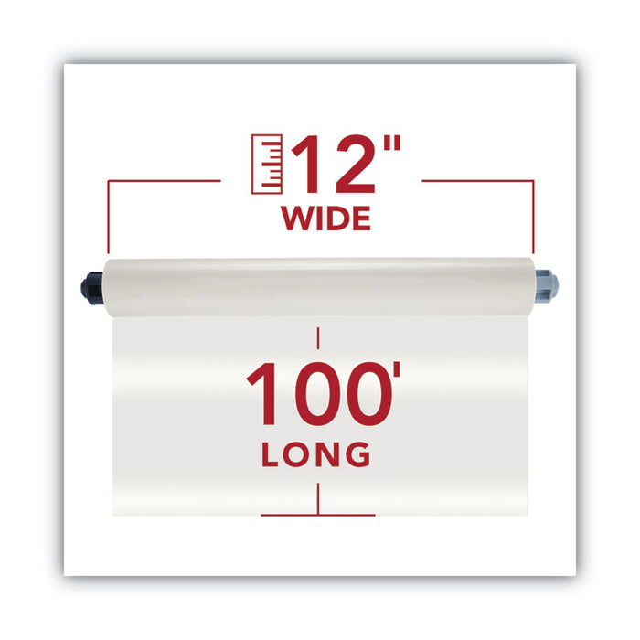 Ultima 35 EZload Roll Film, 5 mil, 12" x 100 ft, Gloss Clear, 2/Box