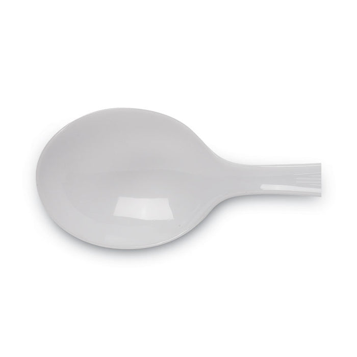 Plastic Cutlery, Heavyweight Soup Spoon, White, 100/Box, 10 Boxes/Carton