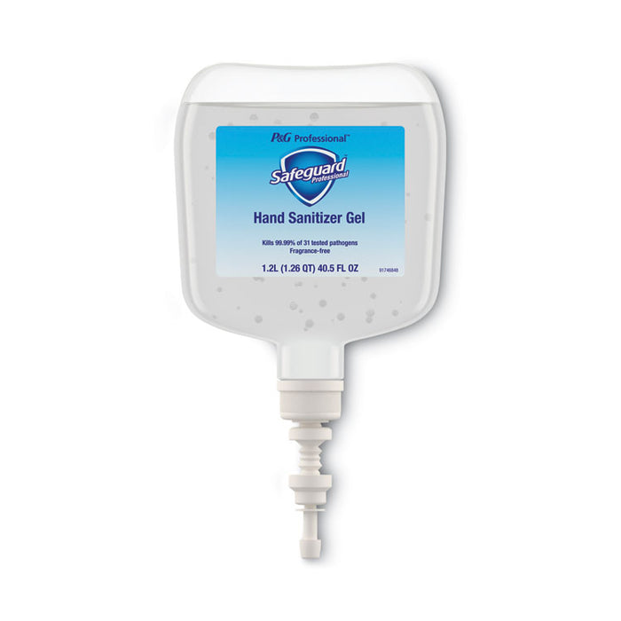 Antibacterial Gel Hand Sanitizer, 1,200 mL Refill, Fragrance-Free, 4/Carton