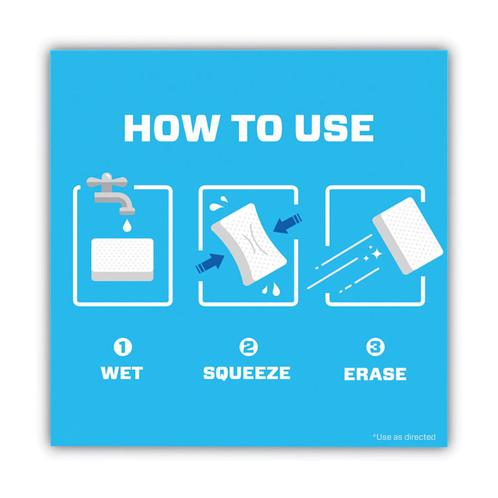 Magic Eraser, 4.6 x 2.4, 0.7" Thick, White, 9/Pack