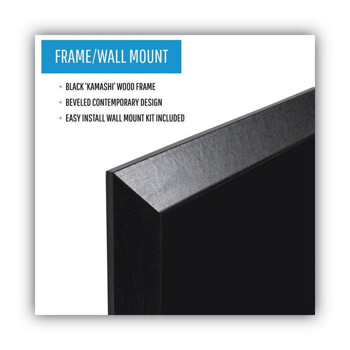 Kamashi Wet-Erase Board, Black 34" x 22" Surface, Black 36" x 24" Frame