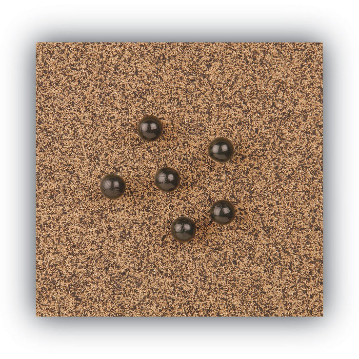 Tech Cork Board, 48" x 36", Tan Surface, Silver/Black Aluminum Frame