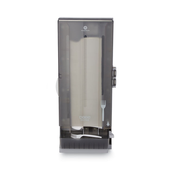 SmartStock Dining Utensil Dispenser, Holds 120 Forks, 10 x 8.78 x 24.75, Smoke