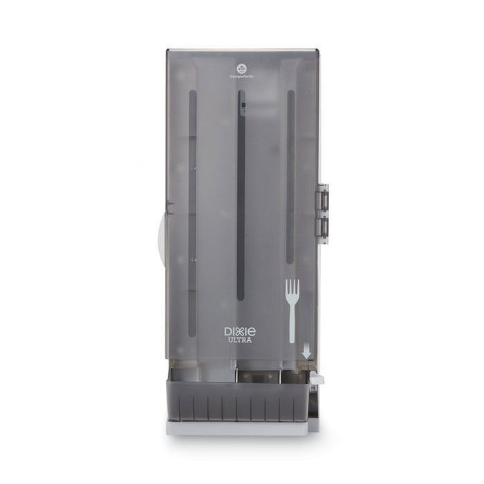 SmartStock Dining Utensil Dispenser, Holds 120 Forks, 10 x 8.78 x 24.75, Smoke