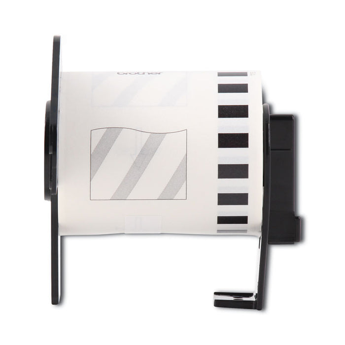 Continuous Film Label Tape, 2.4" x 50 ft Roll, Clear