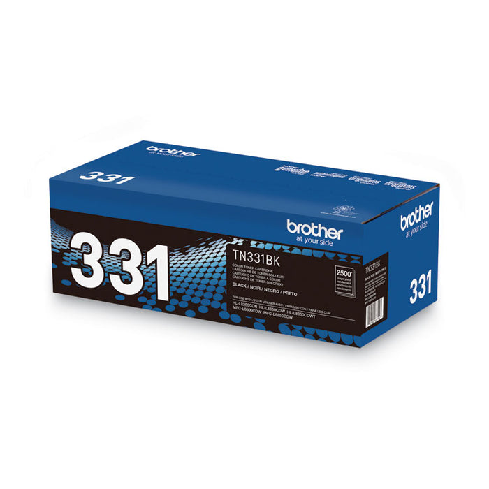 TN331BK Toner, 2,500 Page-Yield, Black