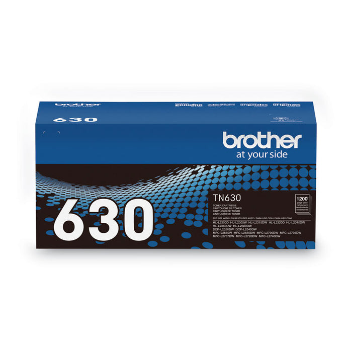 TN630 Toner, 1,200 Page-Yield, Black