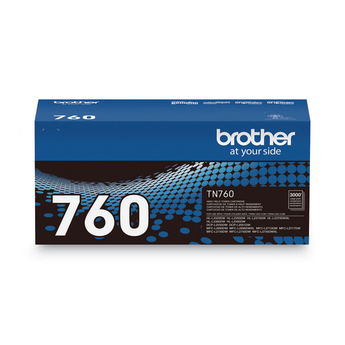 TN760 High-Yield Toner, 3,000 Page Yield, Black