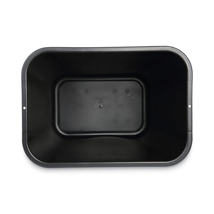 Soft-Sided Wastebasket, 28 qt, Plastic, Black