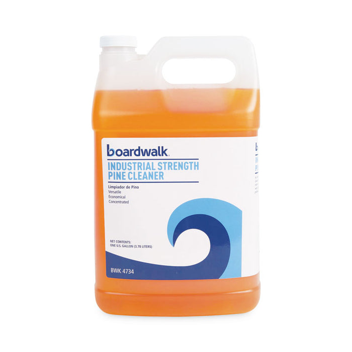 Industrial Strength Cleaner, Pine Scent, 1 gal Bottle, 4/Carton