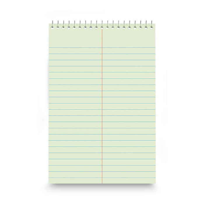 Steno Pads, Red Cover, Gregg Rule, (80) Green-Tint 6 x 9 Sheets