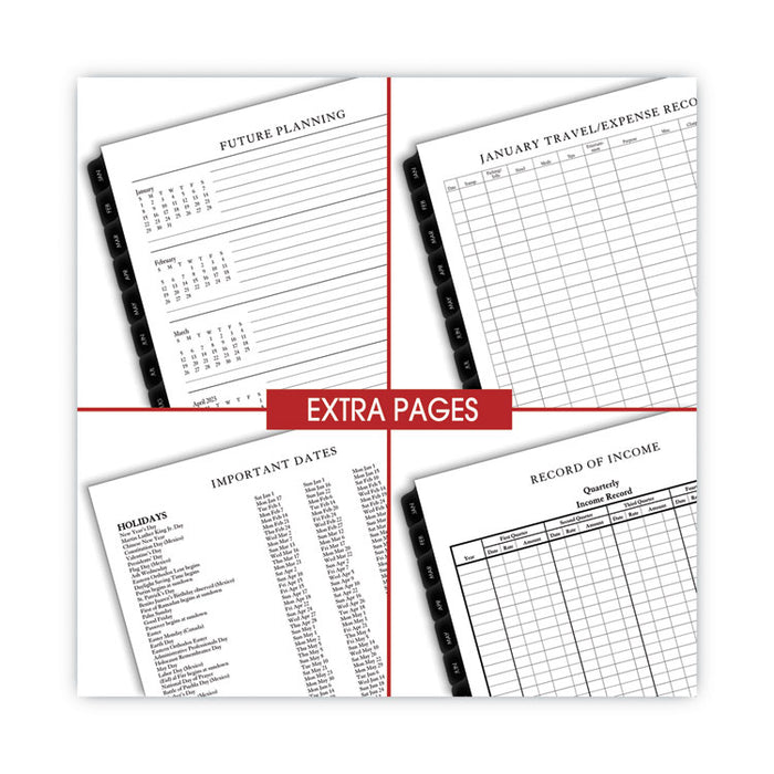 Executive Weekly/Monthly Planner Refill with Hourly Appointments, 8.75 x 6.88, White Sheets, 12-Month (Jan to Dec): 2026