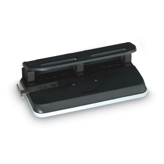 24-Sheet Easy Touch Two- to Seven-Hole Precision-Pin Punch, 9/32" Holes, Black
