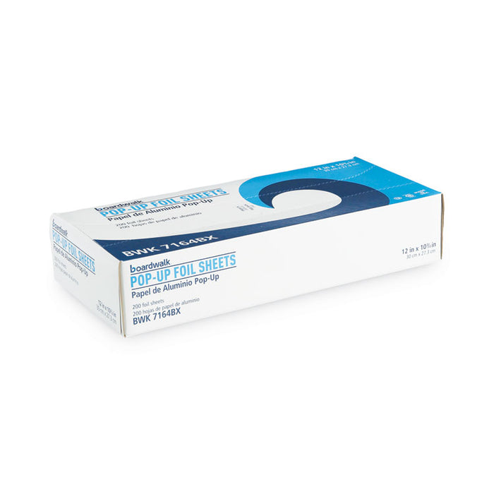 Standard Aluminum Foil Pop-Up Sheets, 63 Gauge, 12 x 10.75, 200/Box, 12 Boxes/Carton