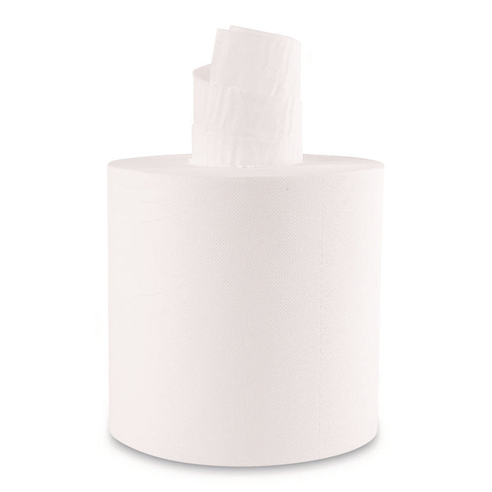 Center-Pull Roll Towels, 2-Ply, 7.6 x 8.9, White, 600/Roll, 6/Carton