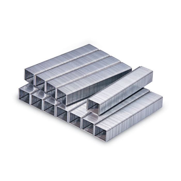 Heavy-Duty Premium Staples, 0.38" Leg, 0.5" Crown, Steel, 5,000/Box