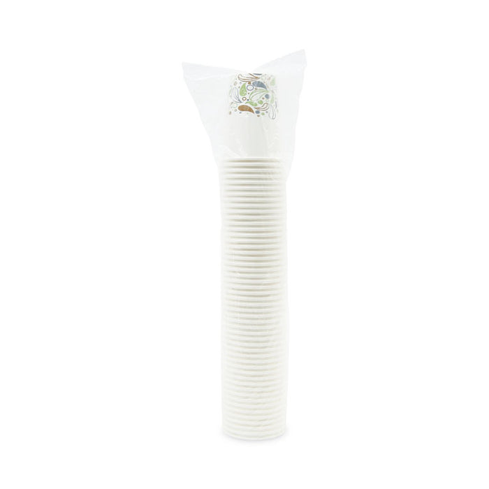 Deerfield Printed Paper Hot Cups, 12 oz, 50/Sleeve, 20 Sleeves/Carton