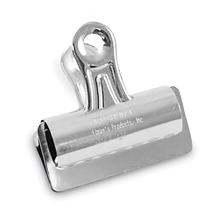 Bulldog Clips, Jumbo, Nickel, 12/Box