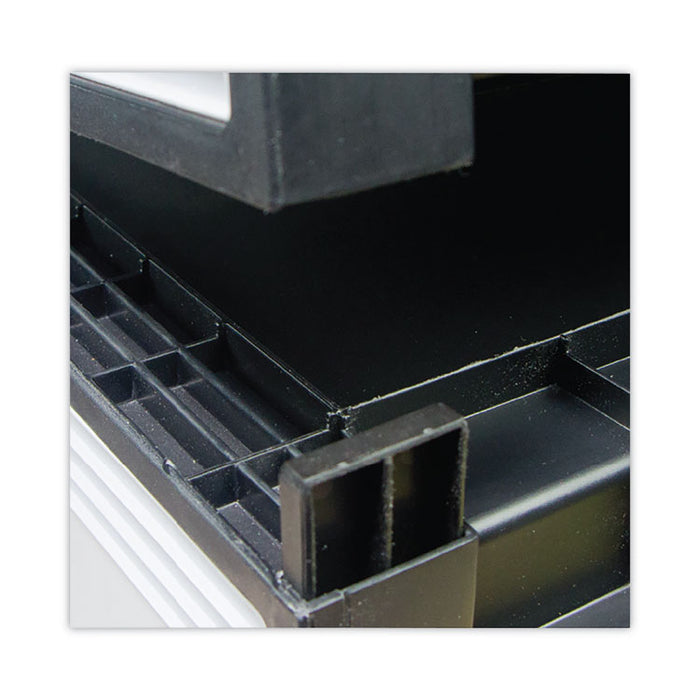 Archive Storage Drawers with Key Lock, Legal Files, 18.25" x 24" x 11.5", Black/Gray
